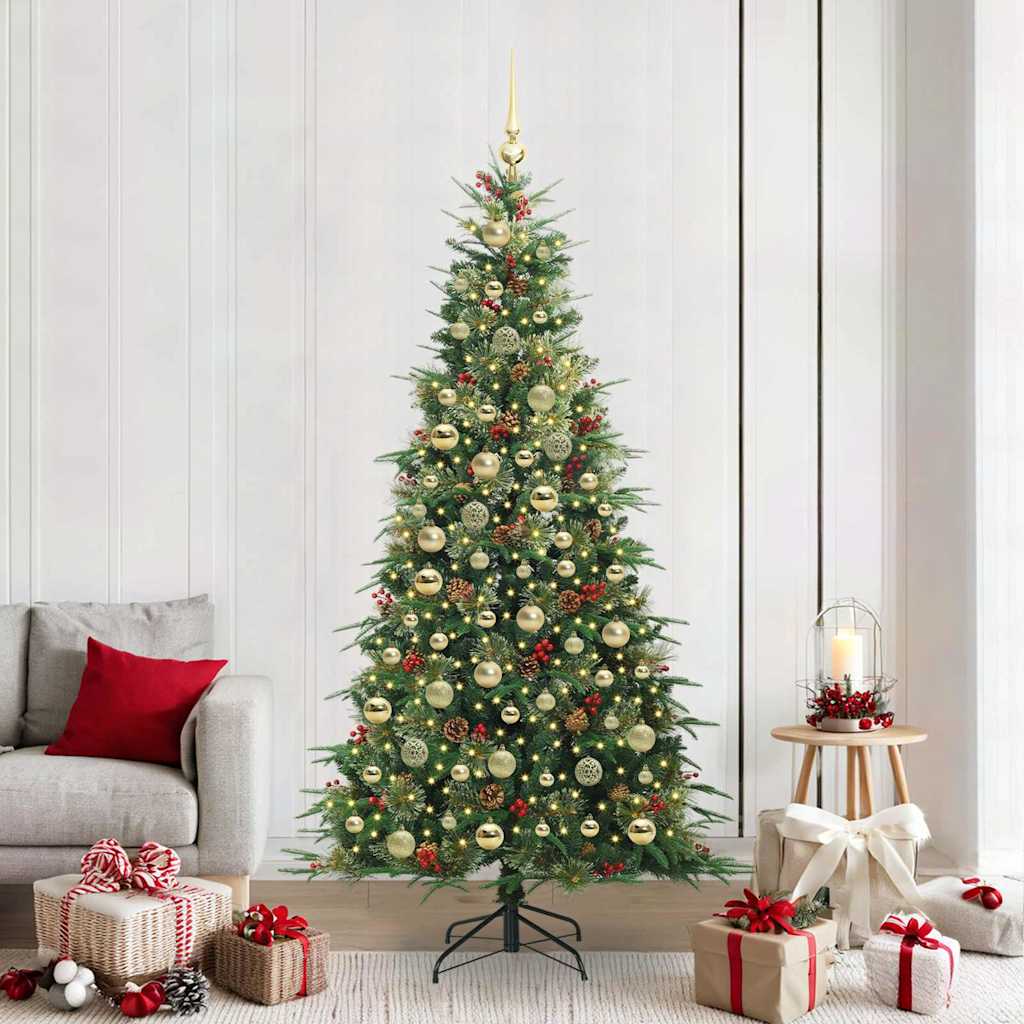 vidaXL Kunstmatige Inklapbare Kerstboom Groen 120 cm PE en PVC
