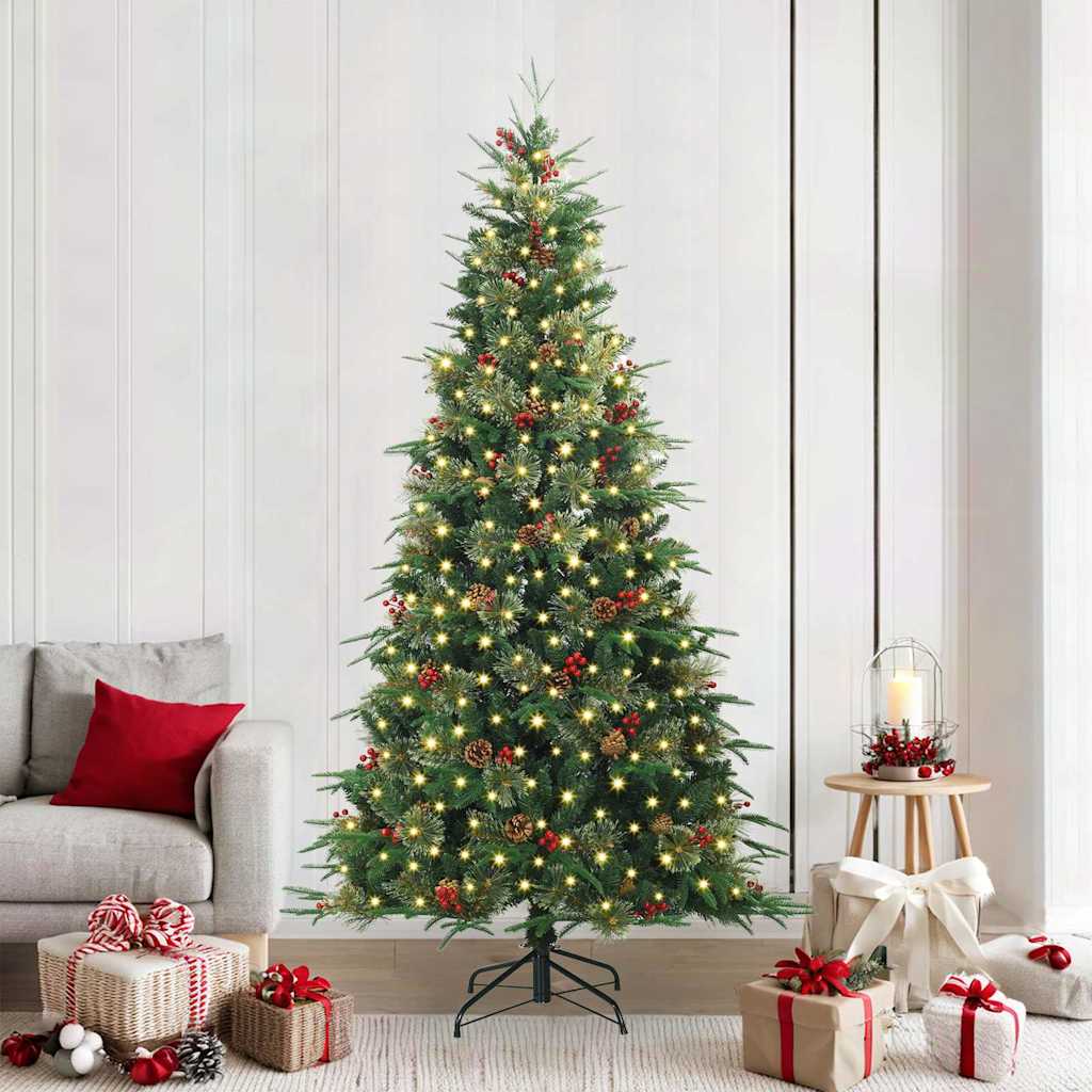 vidaXL Kunstmatige Inklapbare Kerstboom Groen 120 cm PE en PVC