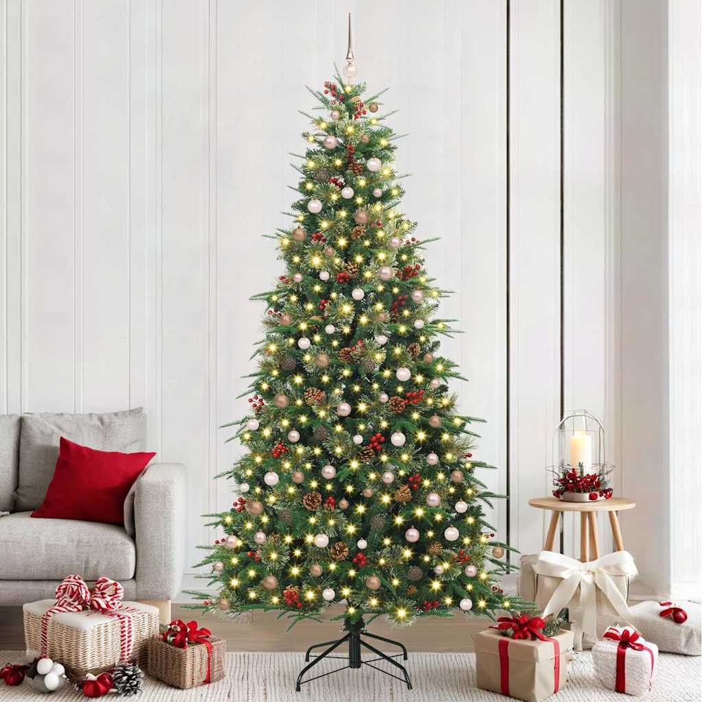 vidaXL Kunstmatige Inklapbare Kerstboom Groen 120 cm PE en PVC
