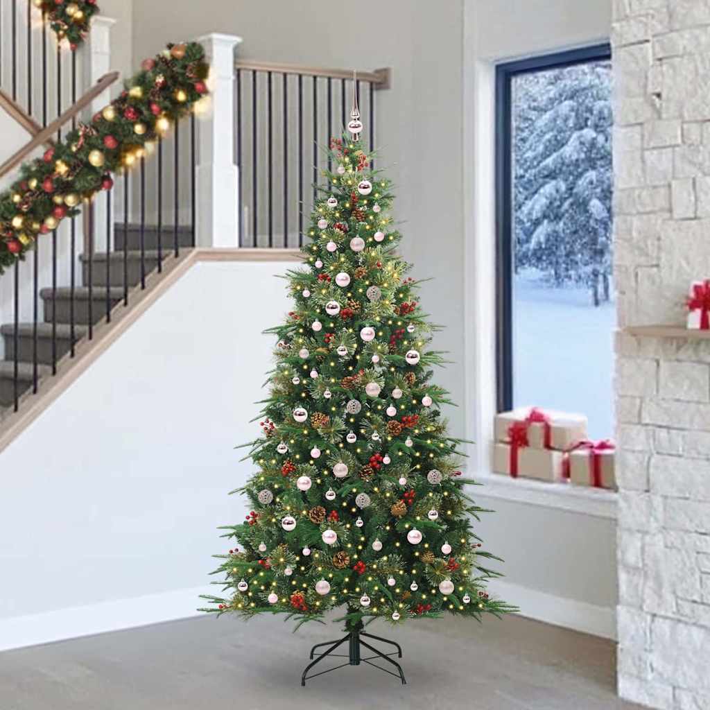 vidaXL Kunstmatige Inklapbare Kerstboom Groen 120 cm PE en PVC