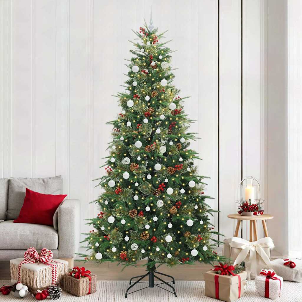 vidaXL Kunstmatige Inklapbare Kerstboom Groen 120 cm PE en PVC
