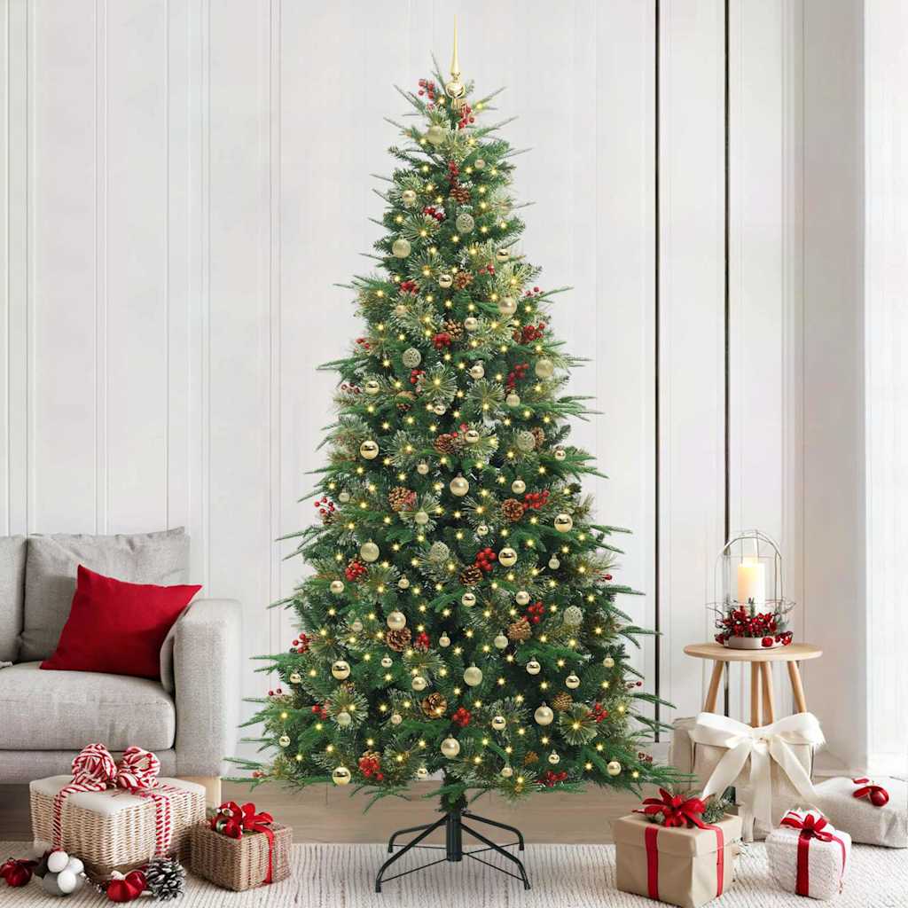 vidaXL Kunstmatige Inklapbare Kerstboom Groen 120 cm PE en PVC