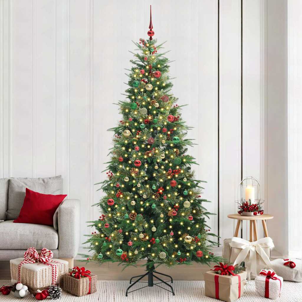 vidaXL Kunstmatige Inklapbare Kerstboom Groen 120 cm PE en PVC
