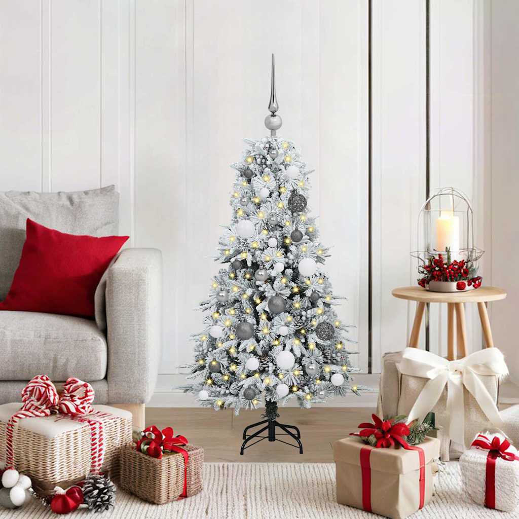 vidaXL Kunstmatige Inklapbare Kerstboom Groen 120 cm PE en PVC