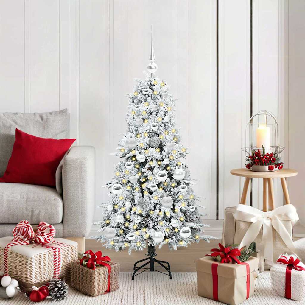 vidaXL Kunstmatige Inklapbare Kerstboom Groen 120 cm PE en PVC