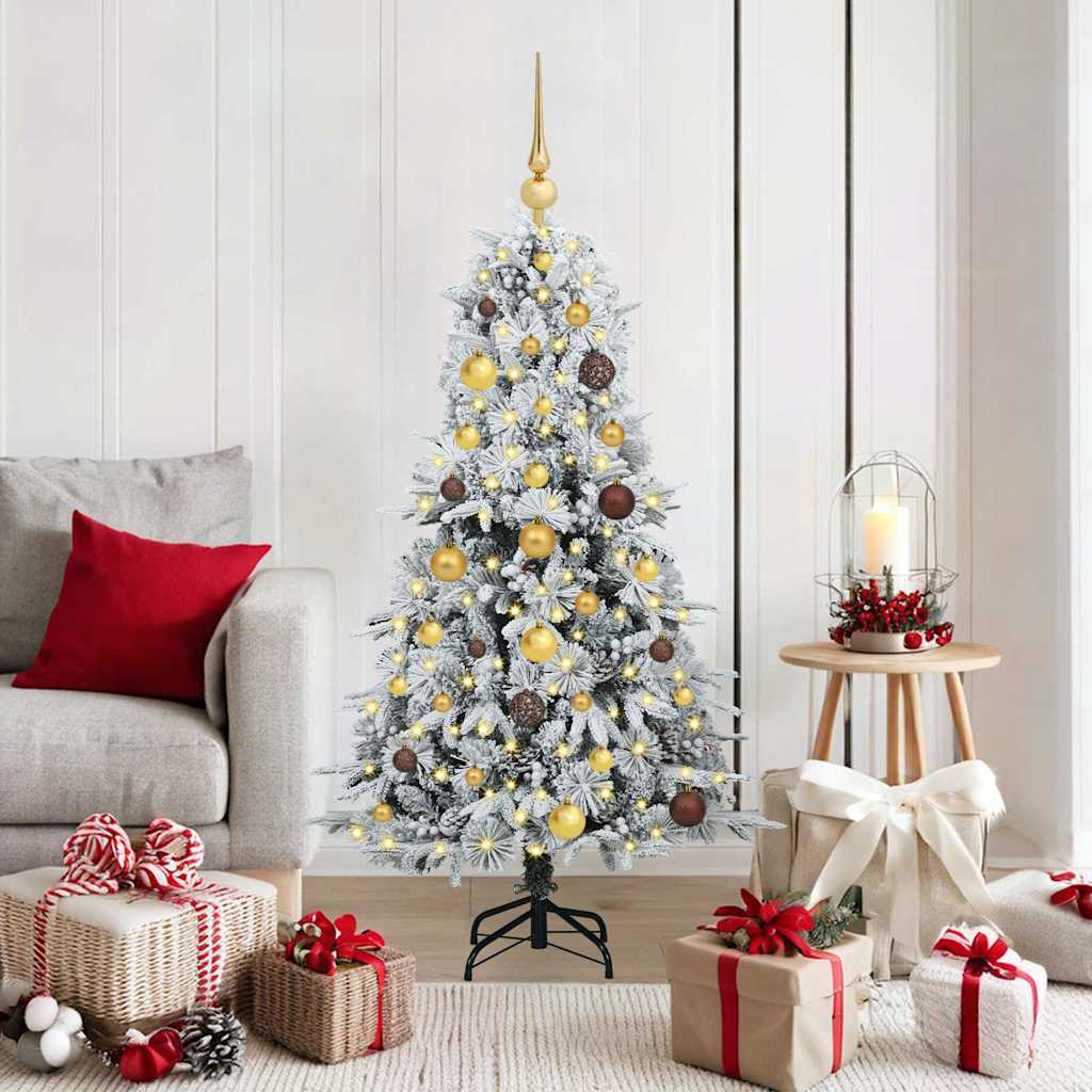 vidaXL Kunstmatige Inklapbare Kerstboom Groen 120 cm PE en PVC