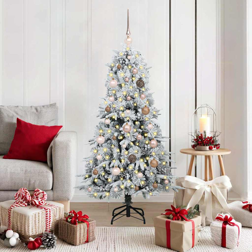 vidaXL Kunstmatige Inklapbare Kerstboom Groen 120 cm PE en PVC