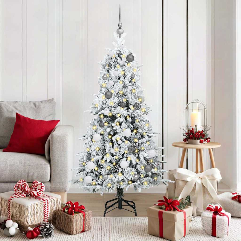 vidaXL Kunstmatige Inklapbare Kerstboom Groen 120 cm PE en PVC