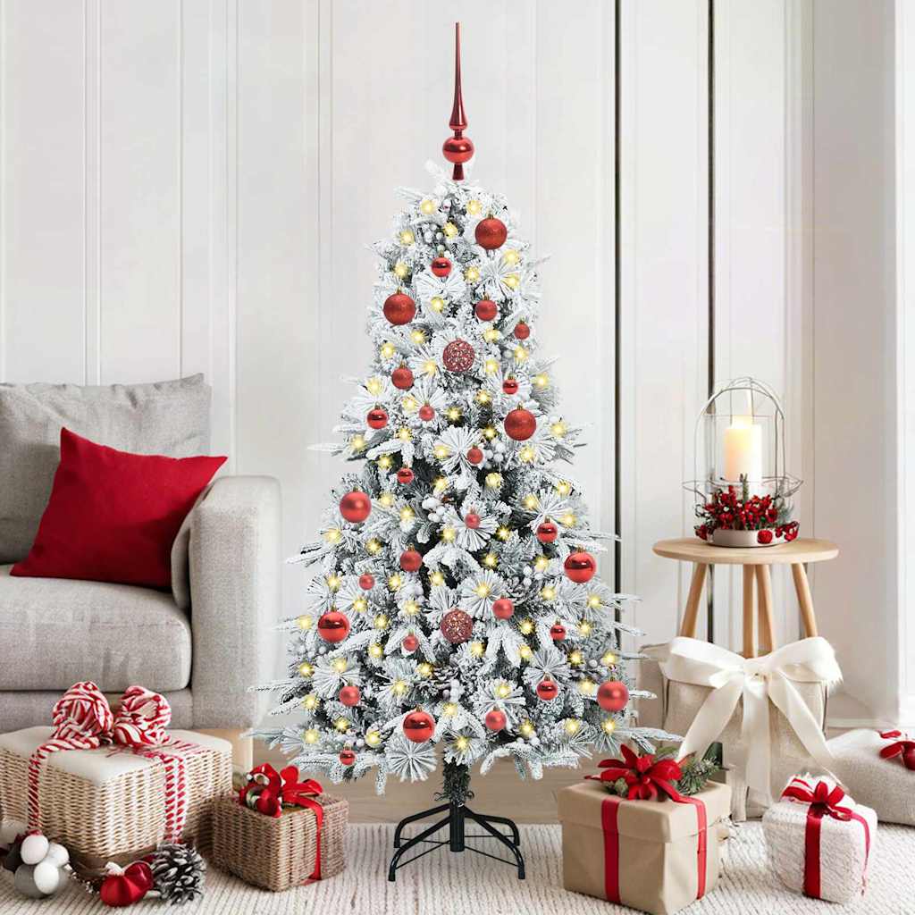 vidaXL Kunstmatige Inklapbare Kerstboom Groen 120 cm PE en PVC