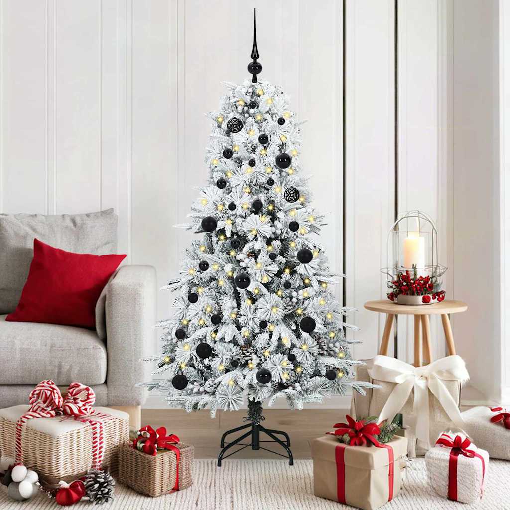 vidaXL Kunstmatige Inklapbare Kerstboom Groen 120 cm PE en PVC