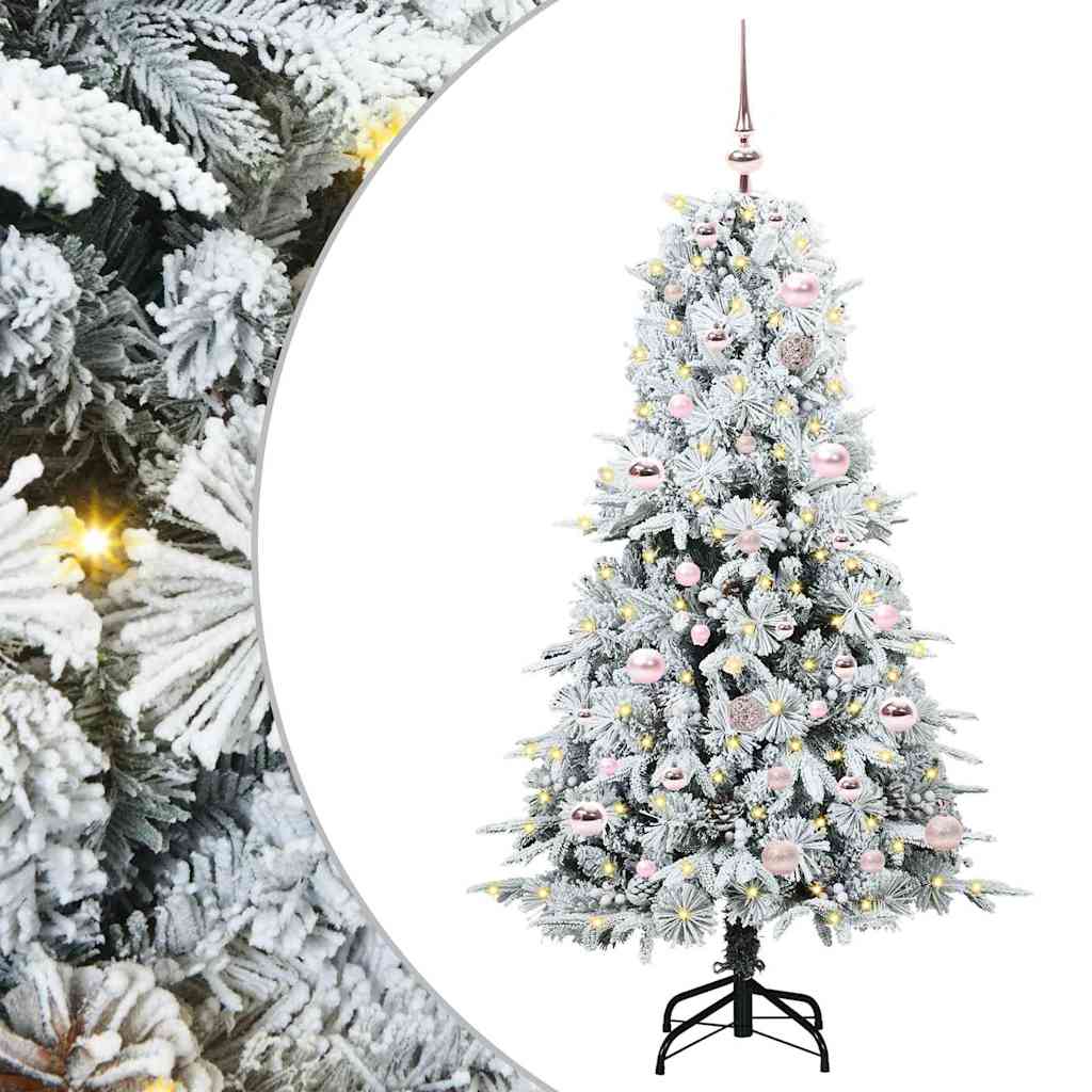 vidaXL Kunstmatige Inklapbare Kerstboom Groen 120 cm PE en PVC