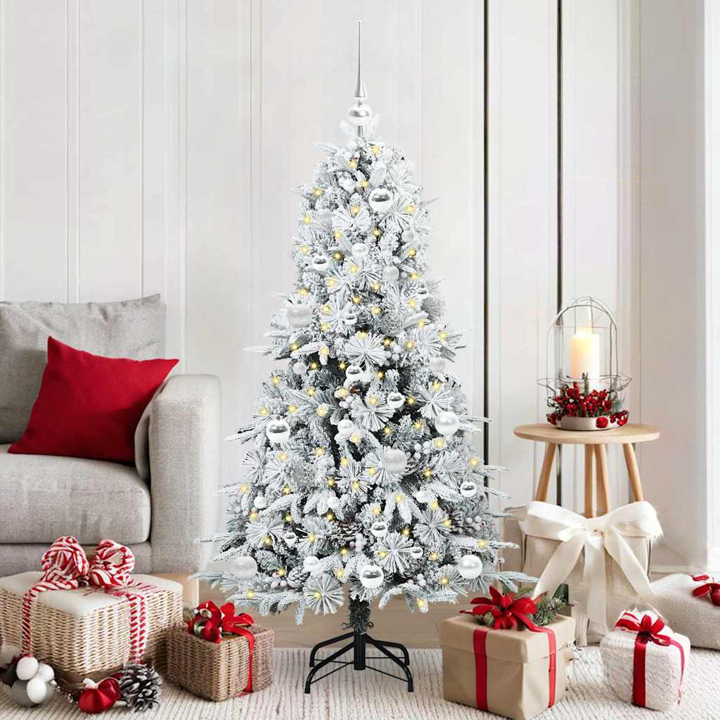 vidaXL Kunstmatige Inklapbare Kerstboom Groen 120 cm PE en PVC