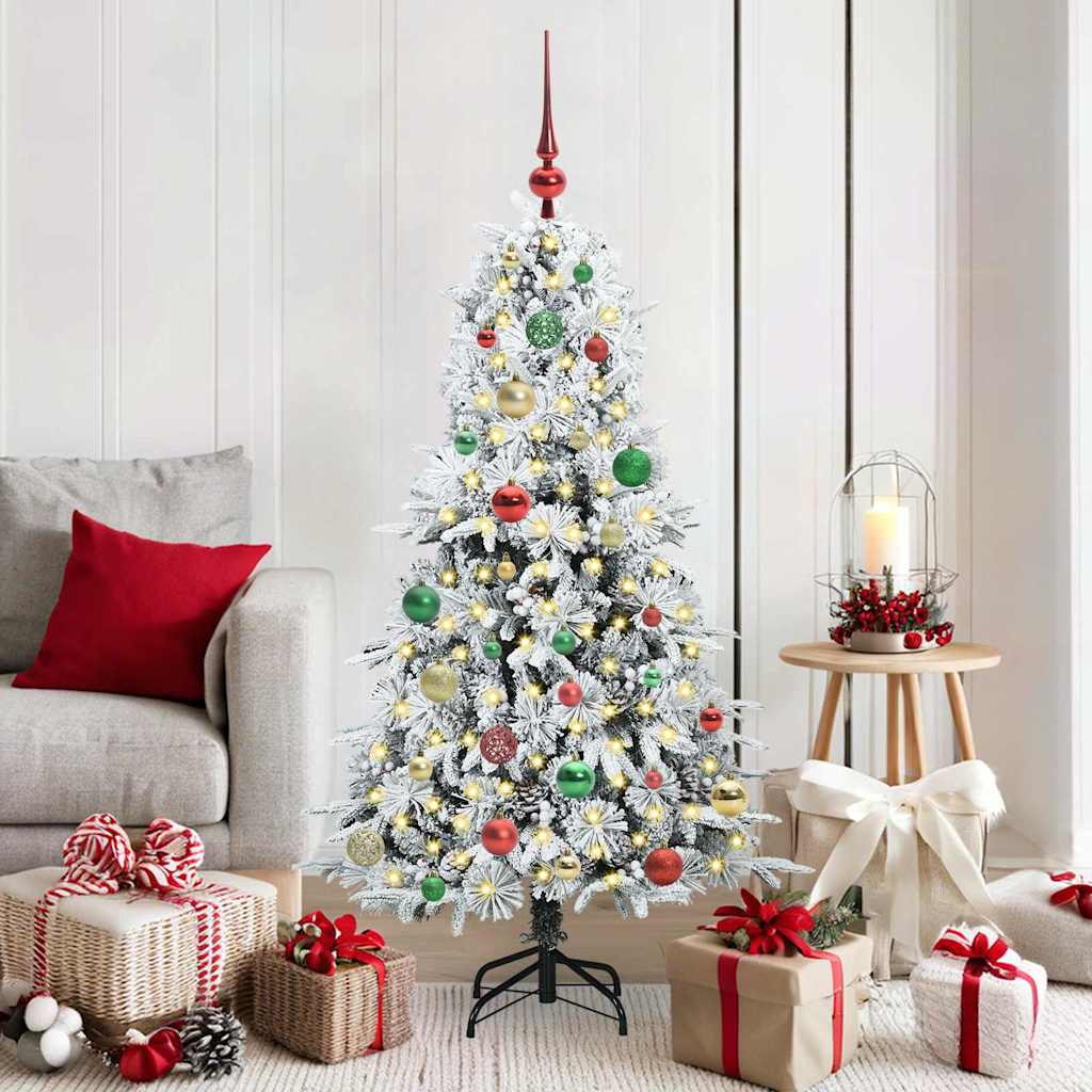 vidaXL Kunstmatige Inklapbare Kerstboom Groen 120 cm PE en PVC