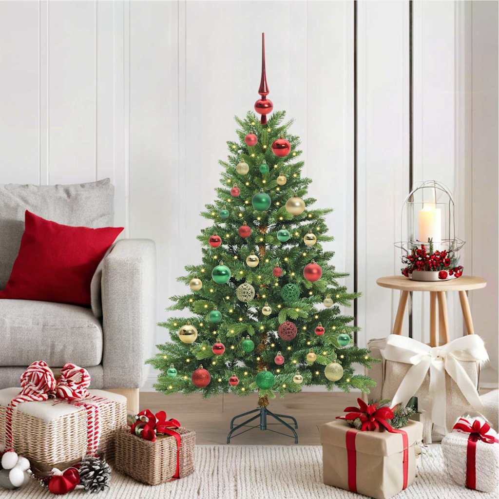 vidaXL Kunstkerstboom met 150 LED met standaard Groen 120 cm PE en PVC