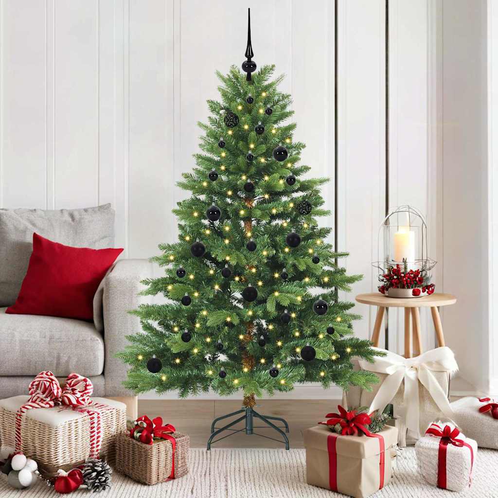 vidaXL Kunstkerstboom met 150 LED met standaard Groen 120 cm PE en PVC