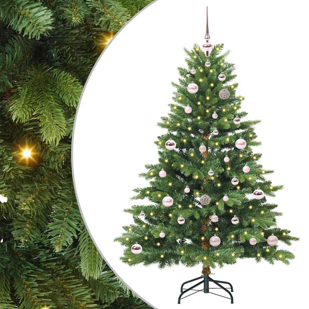 vidaXL Kunstkerstboom met 150 LED met standaard Groen 120 cm PE en PVC