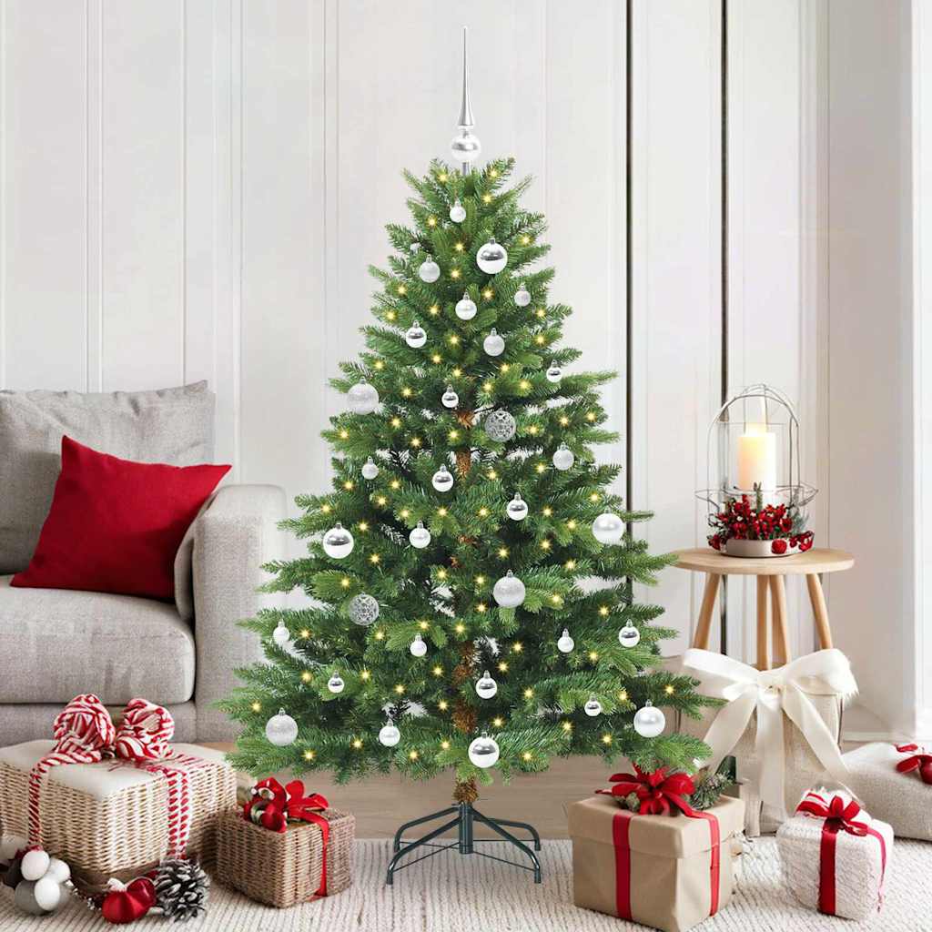 vidaXL Kunstkerstboom met 150 LED met standaard Groen 120 cm PE en PVC