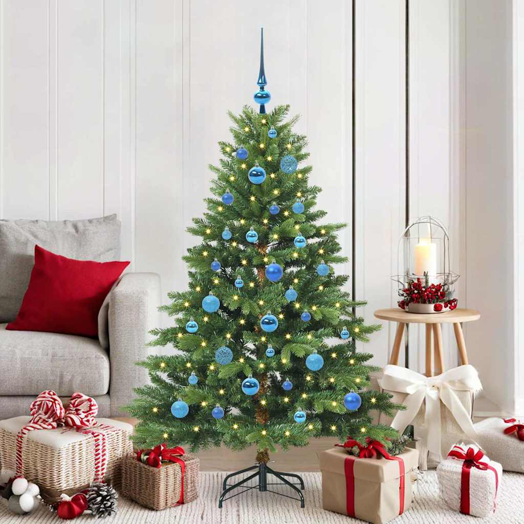 vidaXL Kunstkerstboom met 150 LED met standaard Groen 120 cm PE en PVC