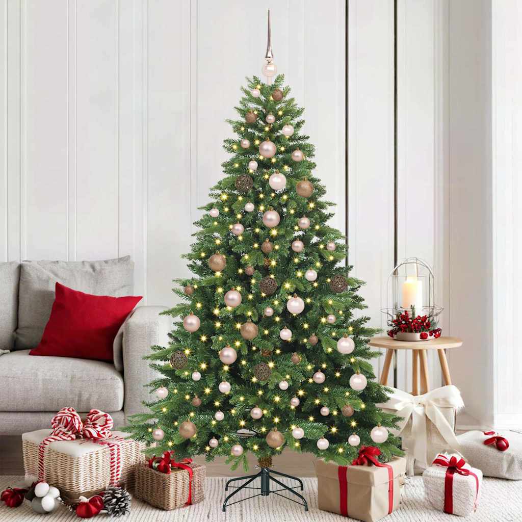 vidaXL Kunstkerstboom met 150 LED met standaard Groen 120 cm PE en PVC