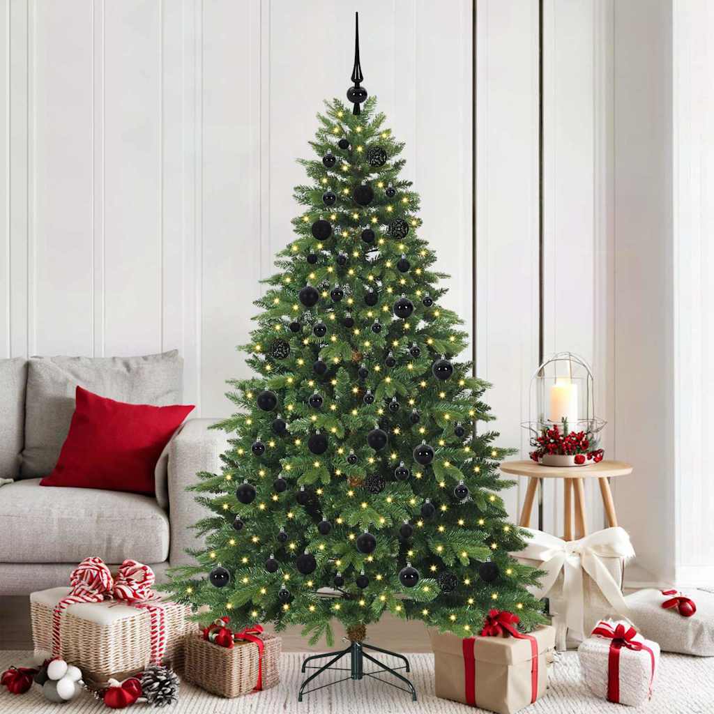vidaXL Kunstkerstboom met 150 LED met standaard Groen 120 cm PE en PVC