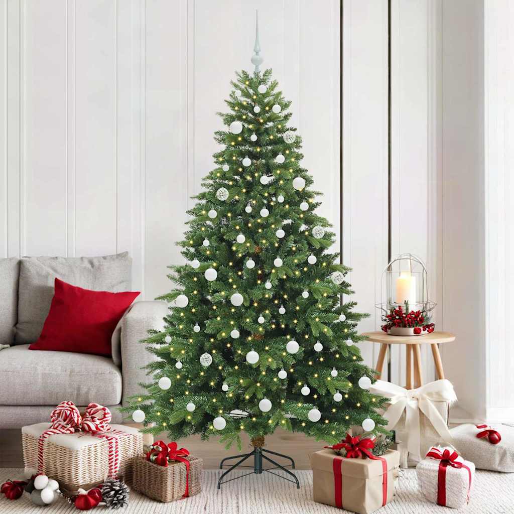 vidaXL Kunstkerstboom met 150 LED met standaard Groen 120 cm PE en PVC