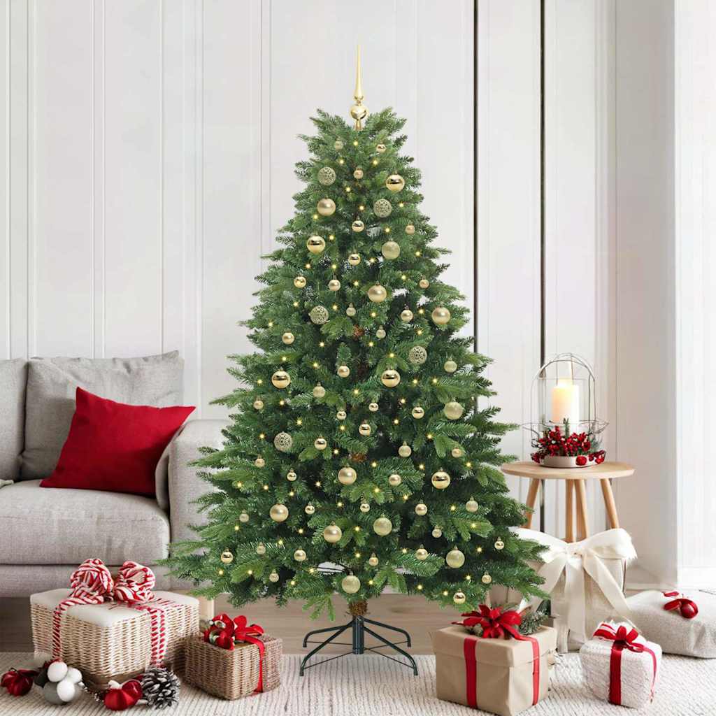 vidaXL Kunstkerstboom met 150 LED met standaard Groen 120 cm PE en PVC