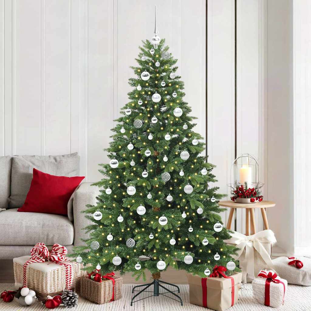 vidaXL Kunstkerstboom met 150 LED met standaard Groen 120 cm PE en PVC