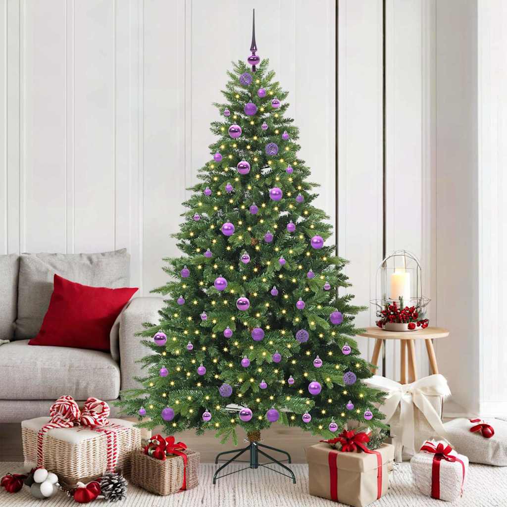 vidaXL Kunstkerstboom met 150 LED met standaard Groen 120 cm PE en PVC
