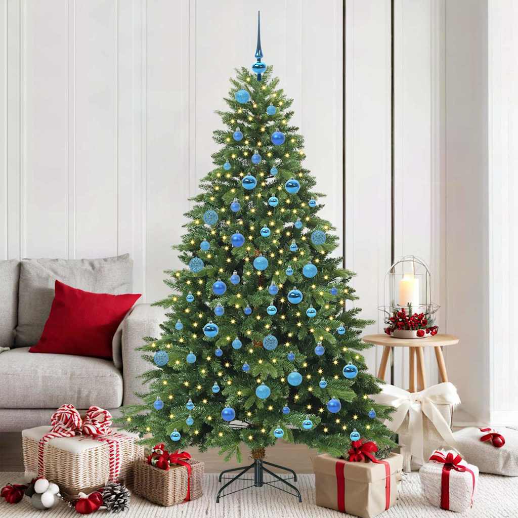 vidaXL Kunstkerstboom met 150 LED met standaard Groen 120 cm PE en PVC