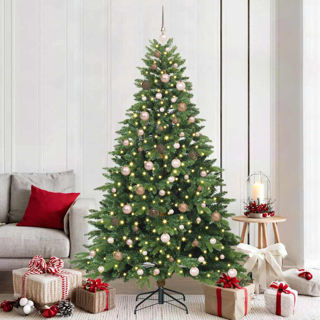 vidaXL Kunstkerstboom met 150 LED met standaard Groen 120 cm PE en PVC