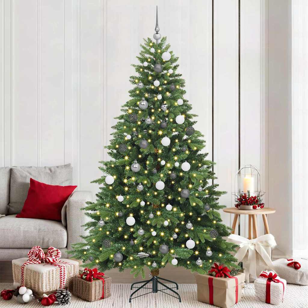 vidaXL Kunstkerstboom met 150 LED met standaard Groen 120 cm PE en PVC