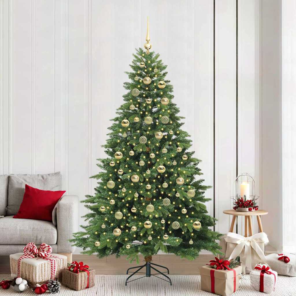 vidaXL Kunstkerstboom met 150 LED met standaard Groen 120 cm PE en PVC