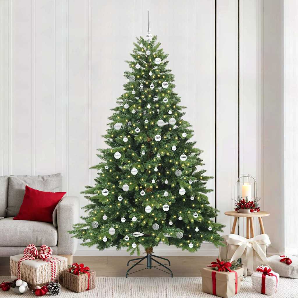 vidaXL Kunstkerstboom met 150 LED met standaard Groen 120 cm PE en PVC