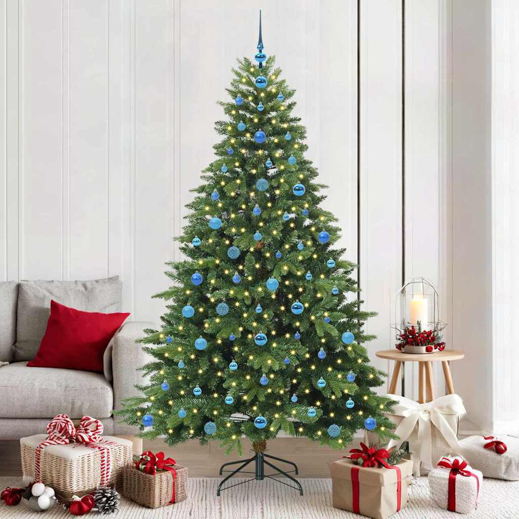 vidaXL Kunstkerstboom met 150 LED met standaard Groen 120 cm PE en PVC