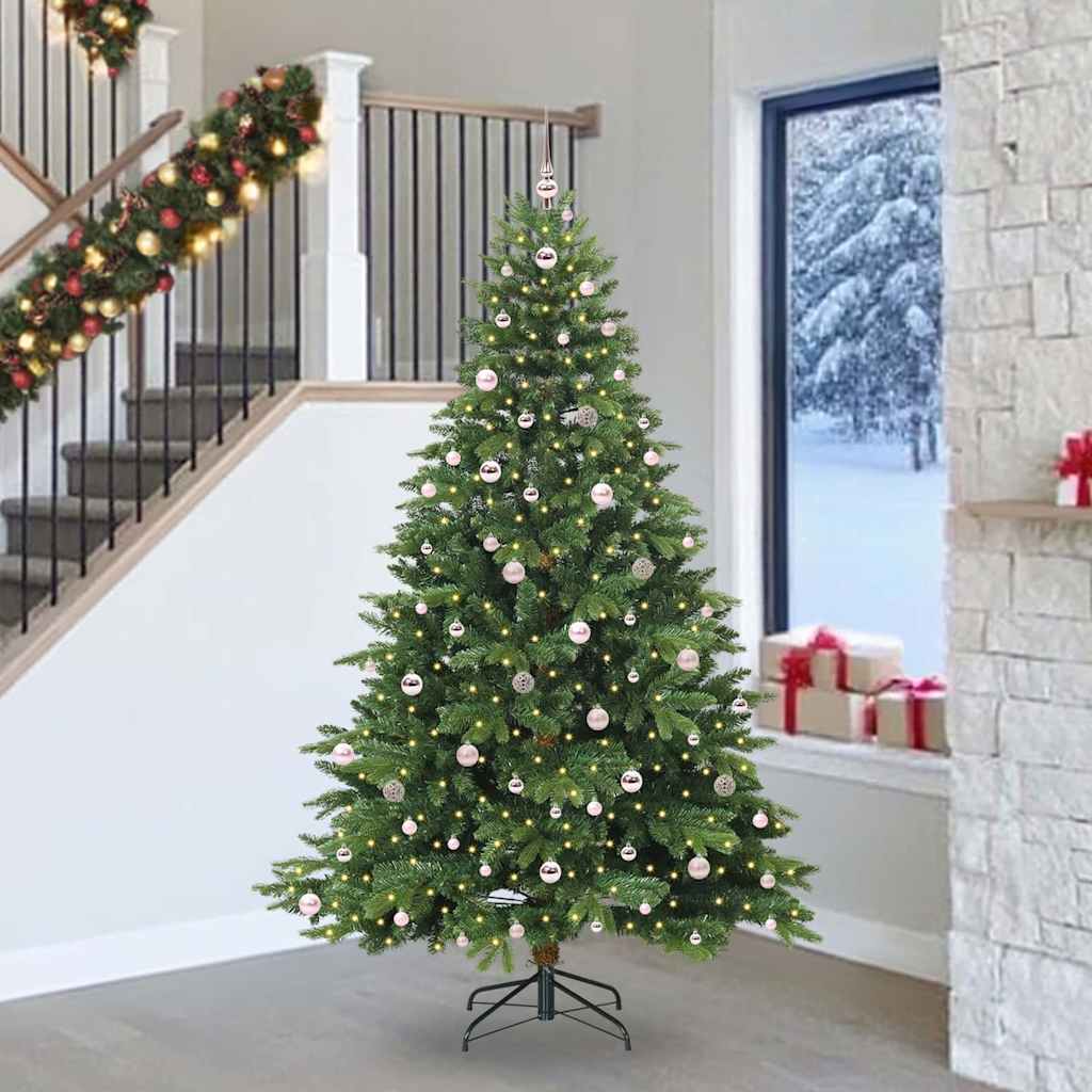 vidaXL Kunstkerstboom met 150 LED met standaard Groen 120 cm PE en PVC