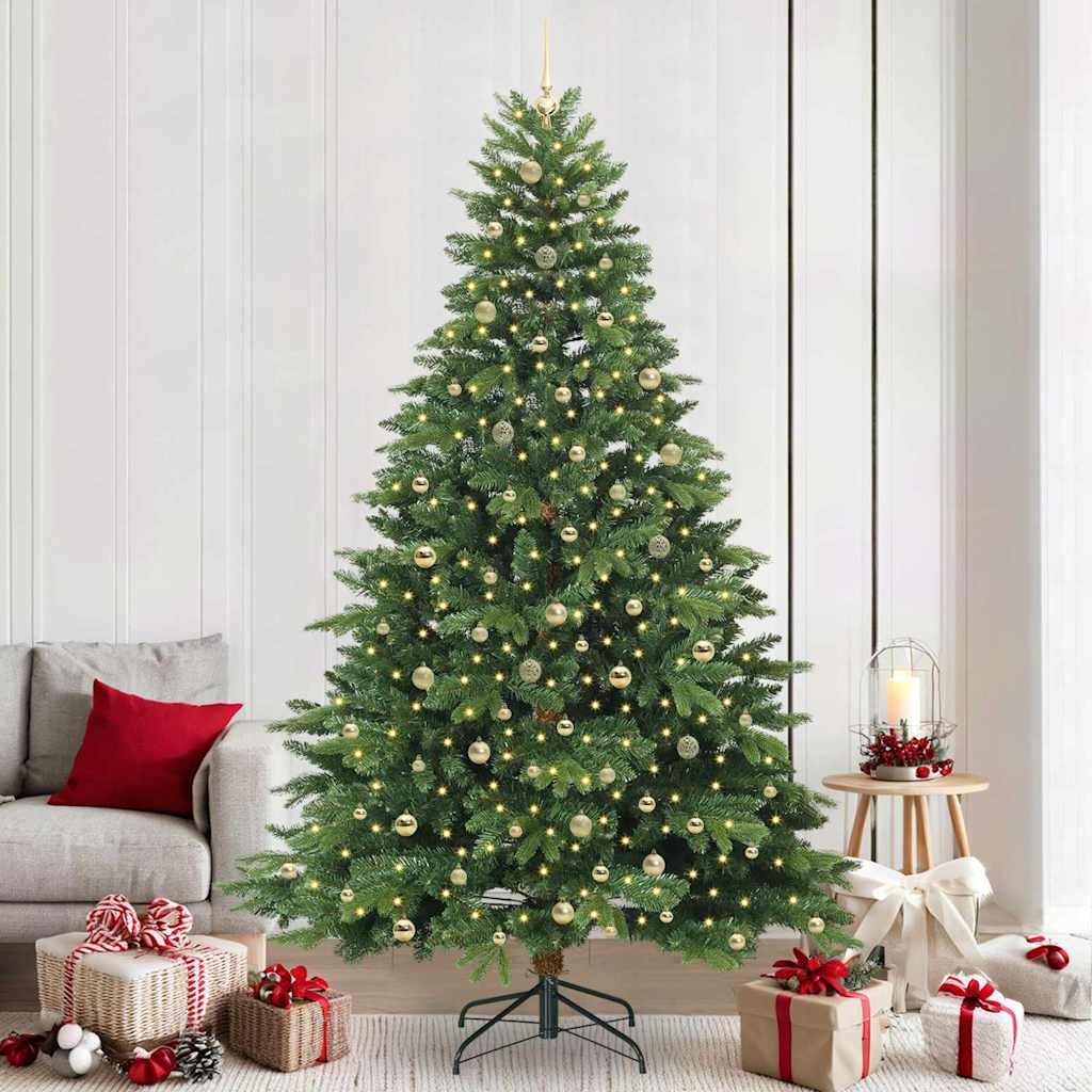 vidaXL Kunstkerstboom met 150 LED met standaard Groen 120 cm PE en PVC