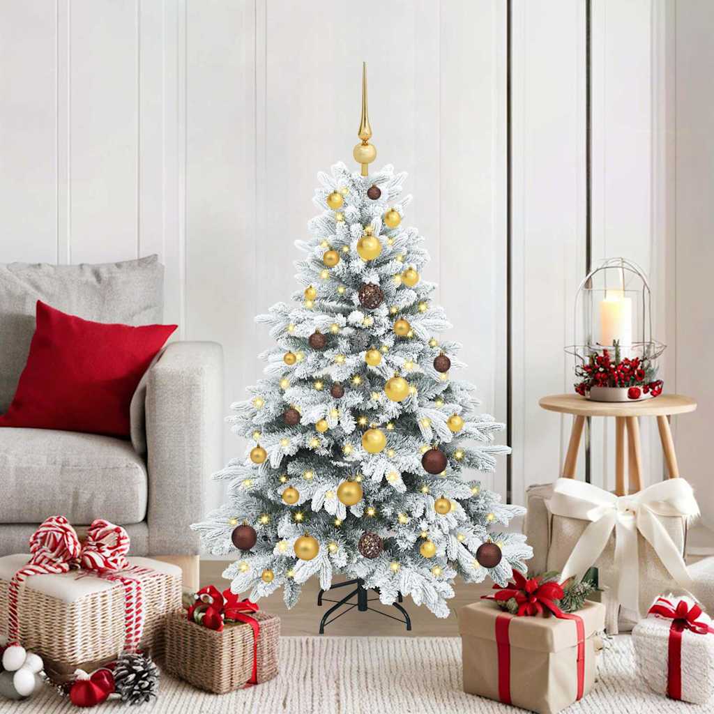 vidaXL Kunstkerstboom met 150 LED met standaard Groen 120 cm PE en PVC