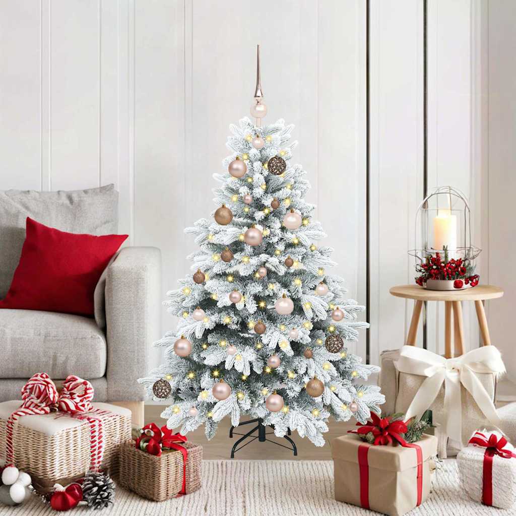 vidaXL Kunstkerstboom met 150 LED met standaard Groen 120 cm PE en PVC
