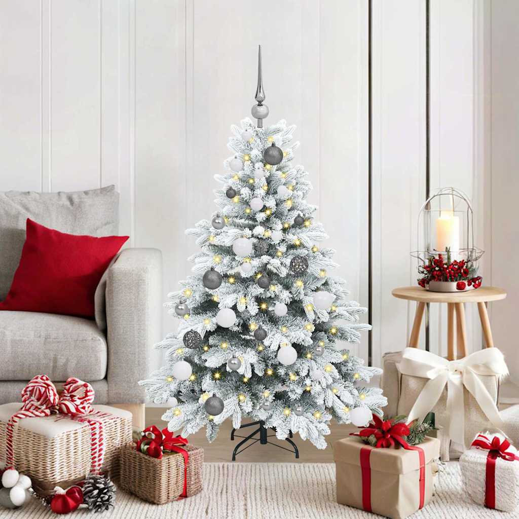 vidaXL Kunstkerstboom met 150 LED met standaard Groen 120 cm PE en PVC
