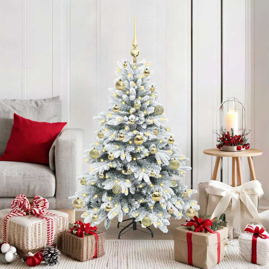 vidaXL Kunstkerstboom met 150 LED met standaard Groen 120 cm PE en PVC