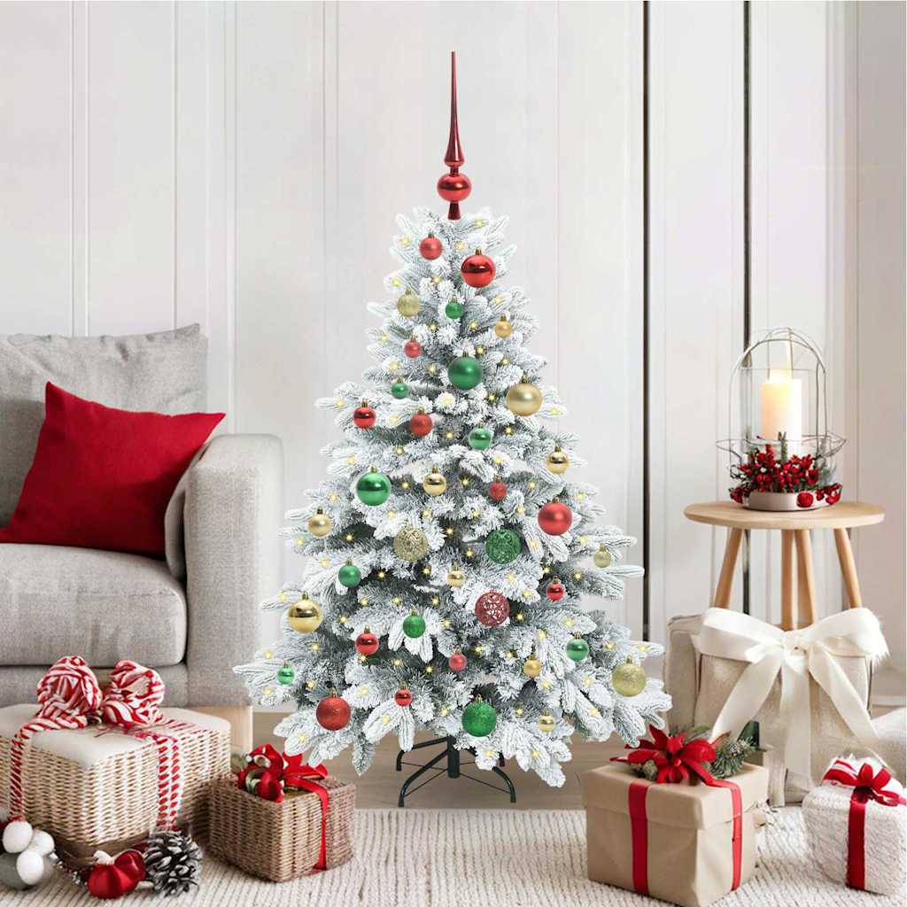 vidaXL Kunstkerstboom met 150 LED met standaard Groen 120 cm PE en PVC