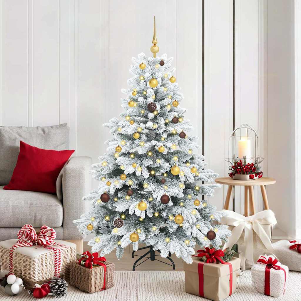 vidaXL Kunstkerstboom met 150 LED met standaard Groen 120 cm PE en PVC