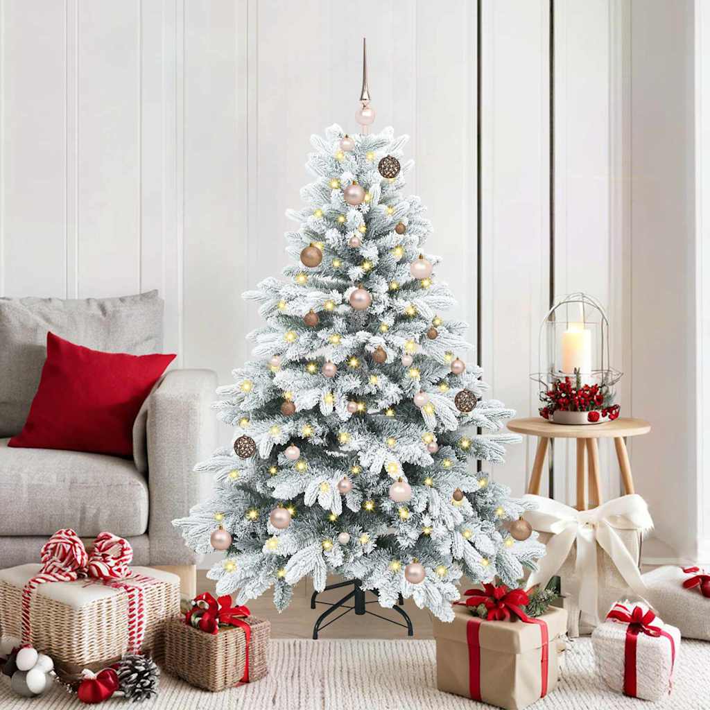 vidaXL Kunstkerstboom met 150 LED met standaard Groen 120 cm PE en PVC