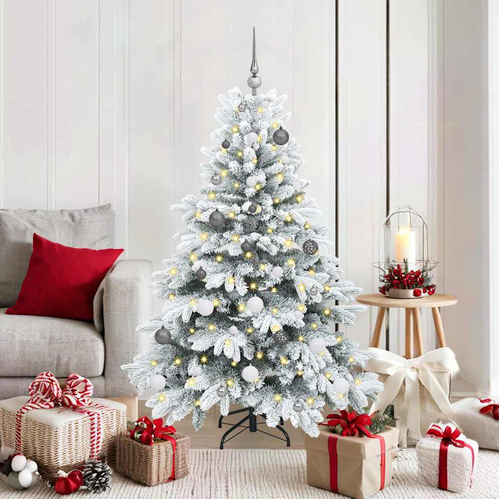 vidaXL Kunstkerstboom met 150 LED met standaard Groen 120 cm PE en PVC