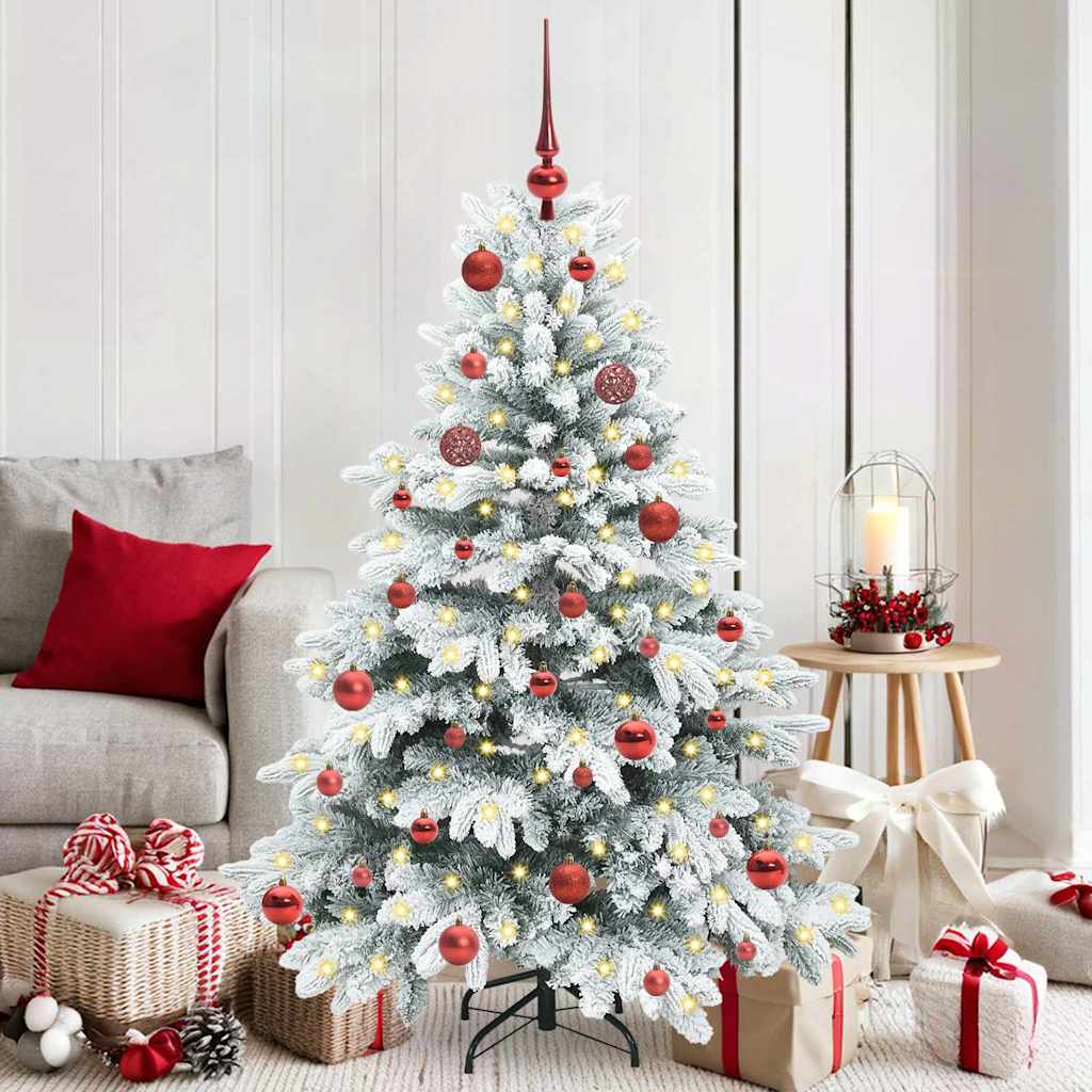 vidaXL Kunstkerstboom met 150 LED met standaard Groen 120 cm PE en PVC