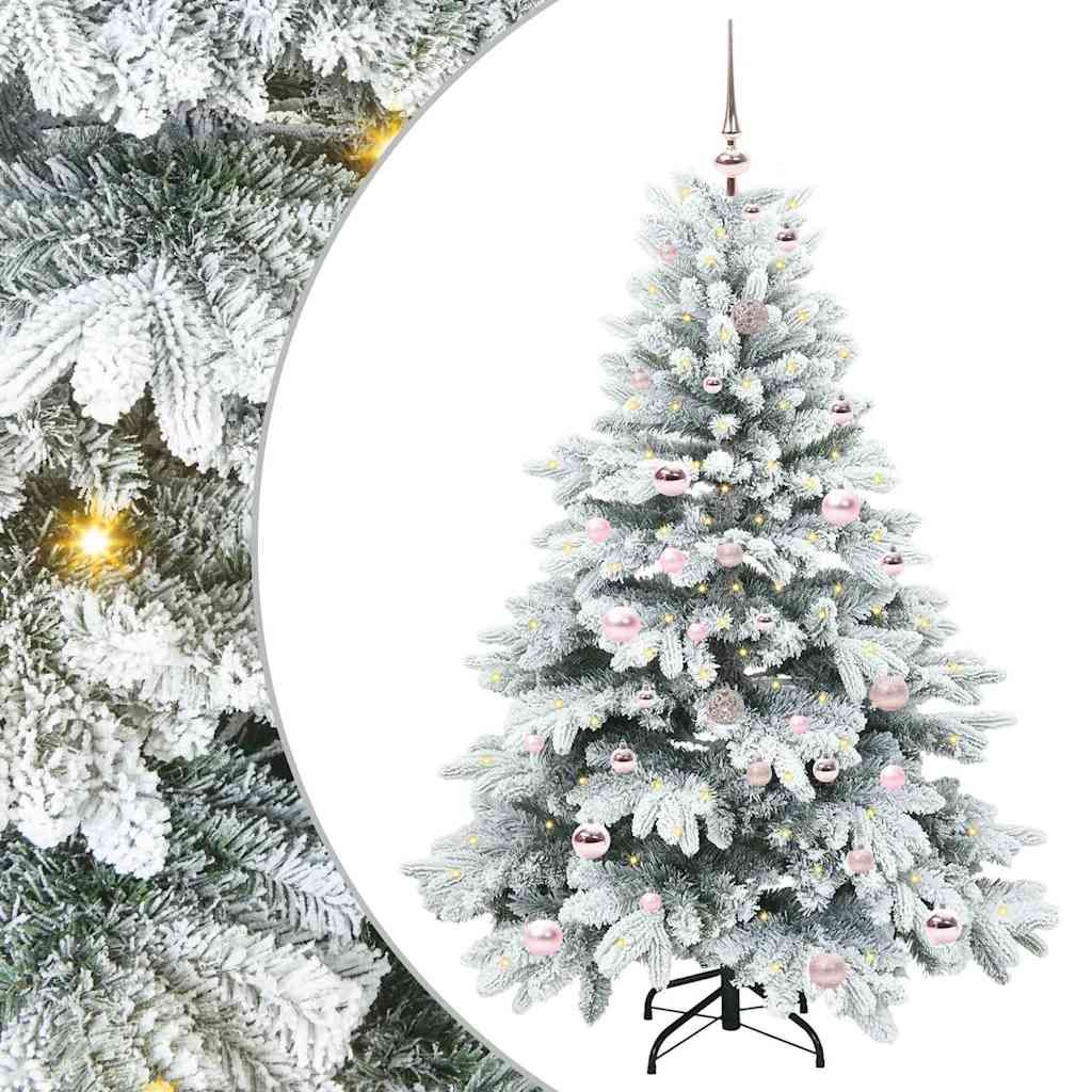 vidaXL Kunstkerstboom met 150 LED met standaard Groen 120 cm PE en PVC