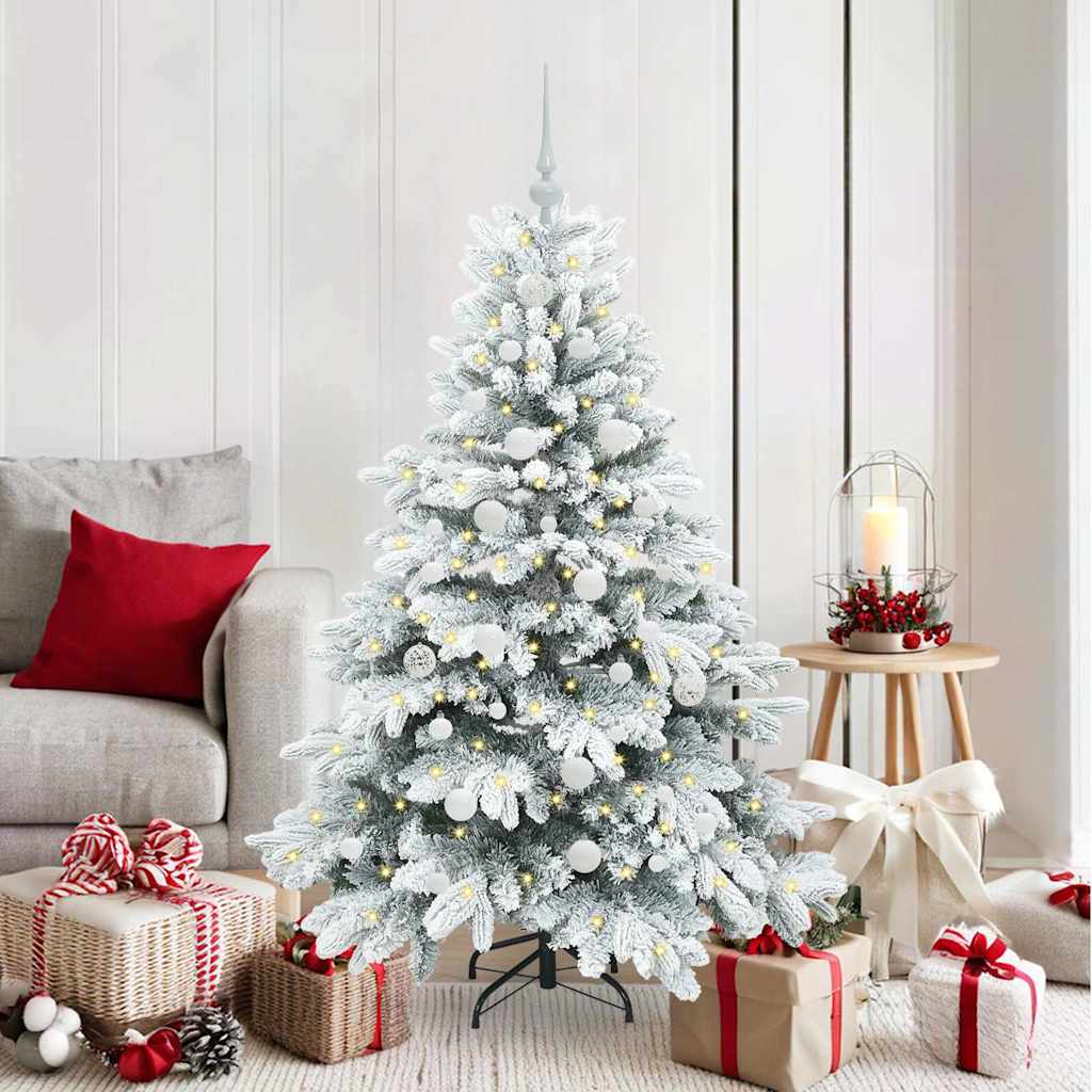 vidaXL Kunstkerstboom met 150 LED met standaard Groen 120 cm PE en PVC