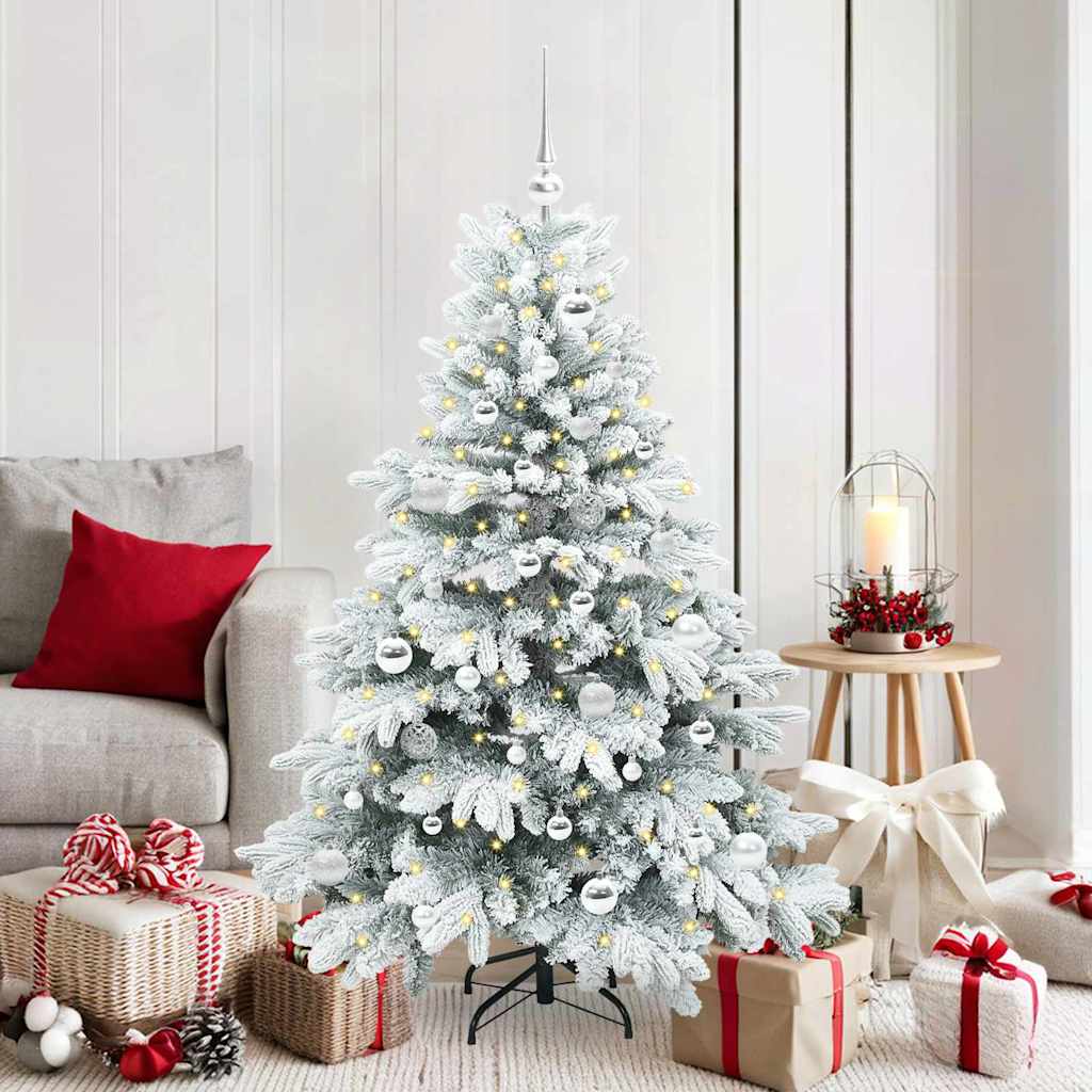 vidaXL Kunstkerstboom met 150 LED met standaard Groen 120 cm PE en PVC