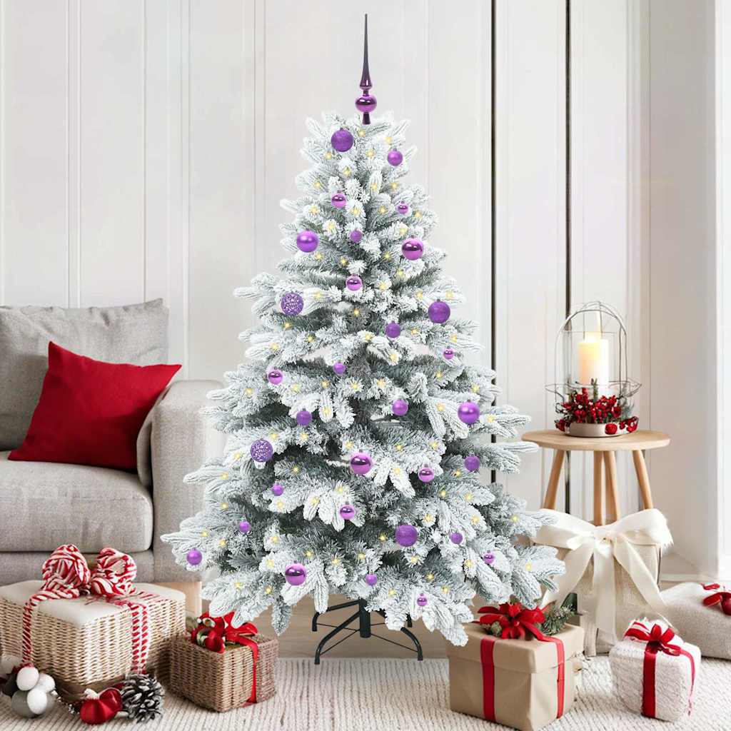 vidaXL Kunstkerstboom met 150 LED met standaard Groen 120 cm PE en PVC