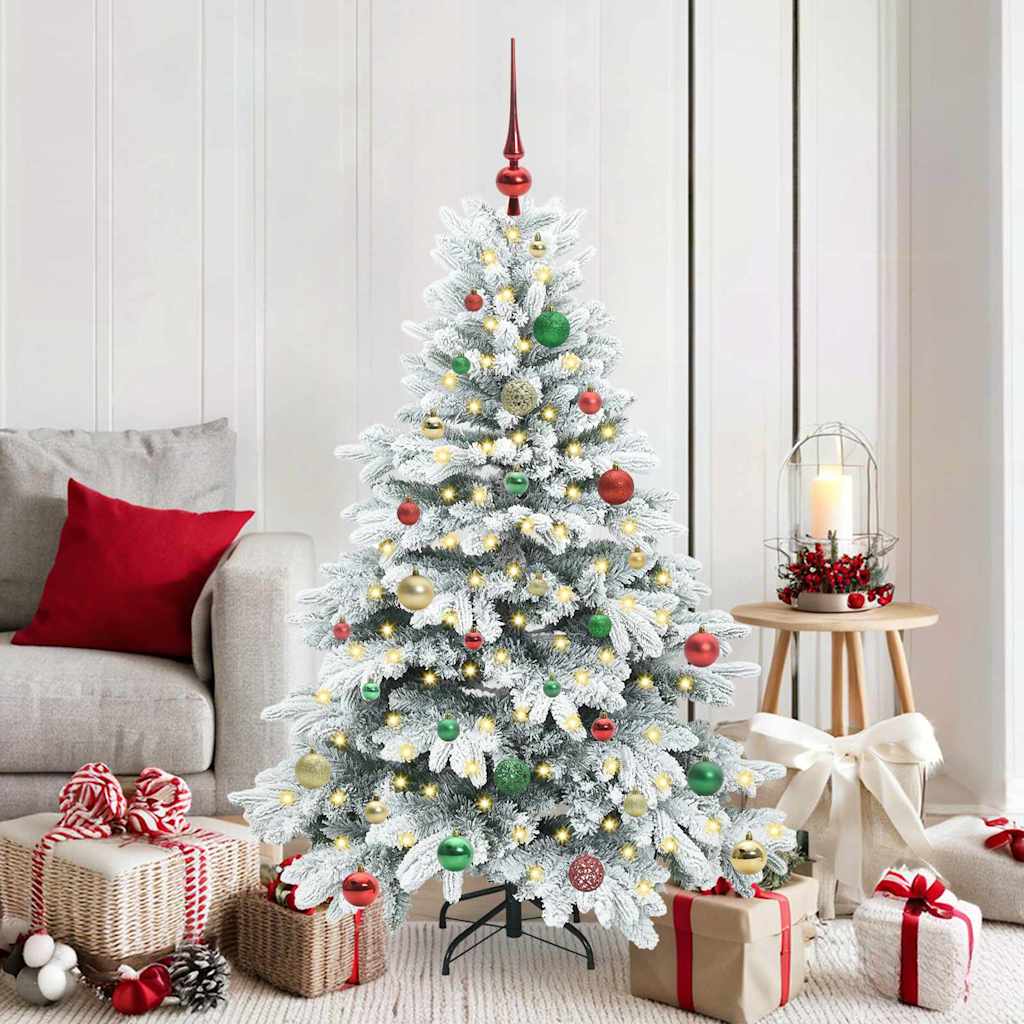 vidaXL Kunstkerstboom met 150 LED met standaard Groen 120 cm PE en PVC
